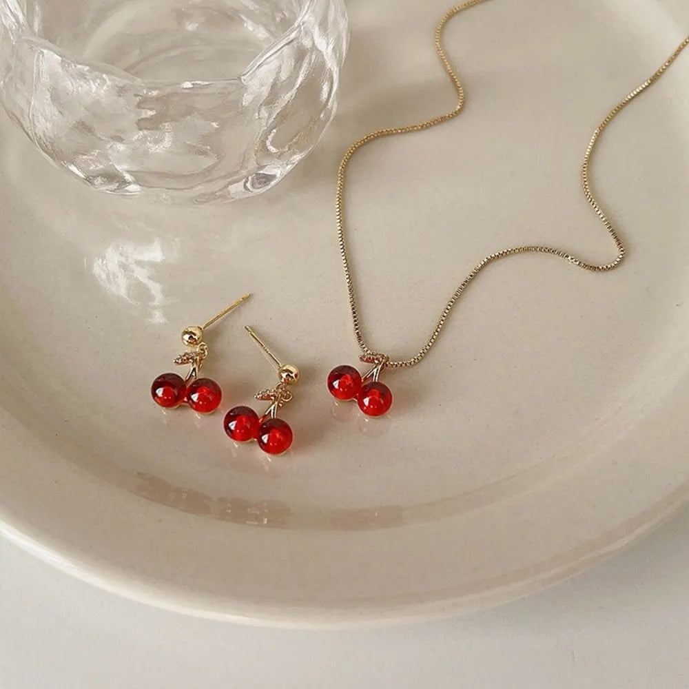 Cherry Glow Jewelry Set